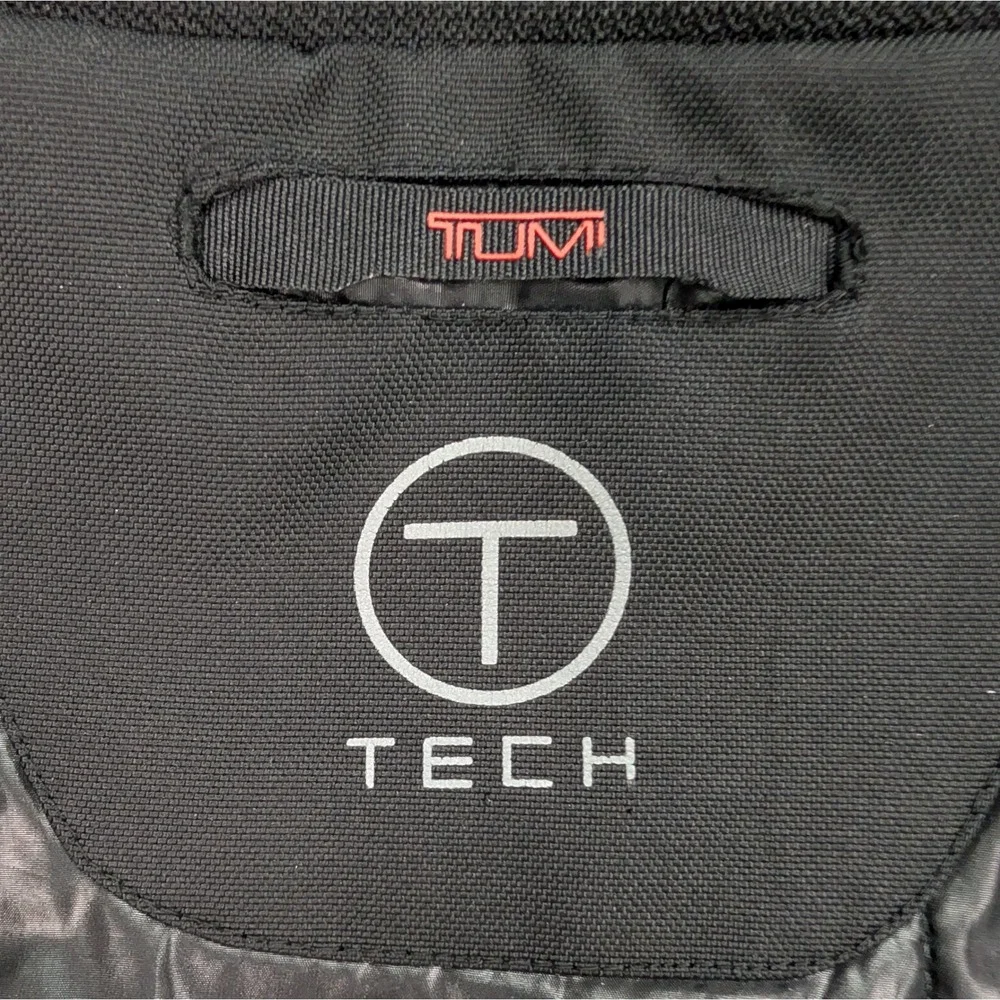Tumi Tech Black Wool Blend Jacket Zip Insert Size S